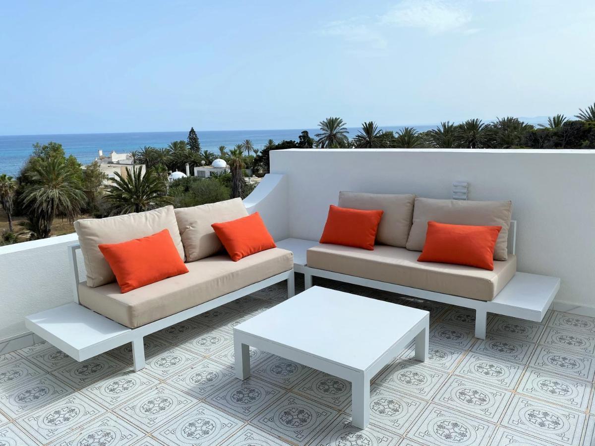 Roof Top Pied Dans L'Eau Panoramic View, 80 Meters From Seaside Hammamet Kültér fotó